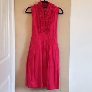Eliza J Ruffle and Pleated Dress